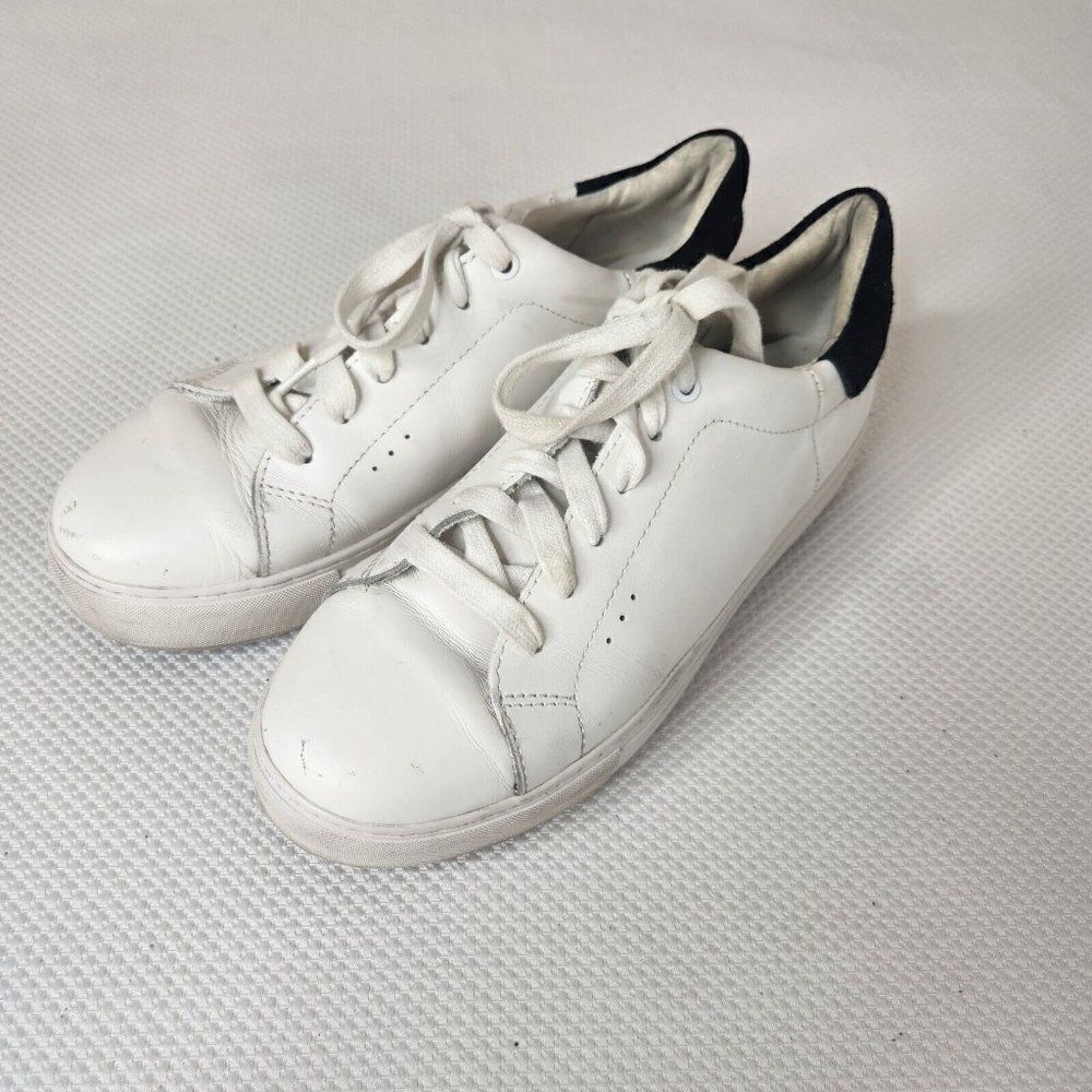 Kurt Geiger London Laney Leather Platform Sneakers Womens Size 9 White